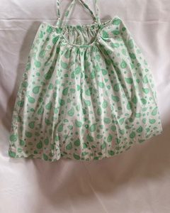 Alter dress with green shells