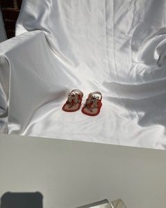 Baby chicks butterfly red