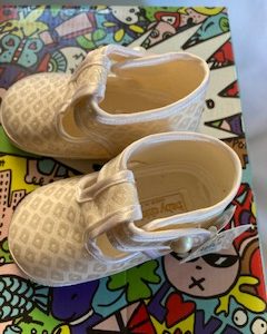Baby chicks christening shoes