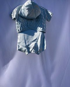Boy silk Christening gown