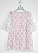 Sleeved dress IDA, Pink