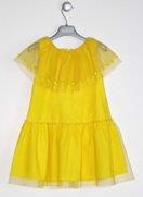A Sleeveless dress A Yellow W Pompom