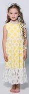 CHARABIA ID57E Sleeveless dress E color yellow white