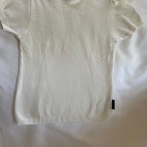 knitted shirt white & fuchsiaFuchsia