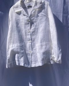 linen white jacket linen jacket