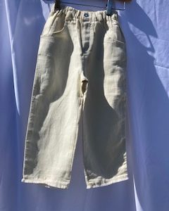 Charabia linen cotton pant Nathalie color Ivory