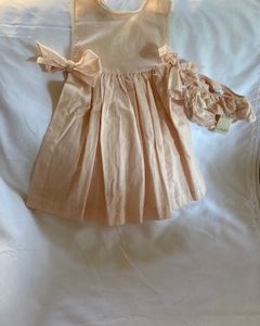 Crochette pink dress w pant art