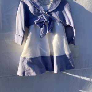 Helena Linen dress with bolero jacket