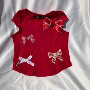 Lili Gaufrette shirt Lambiner color vermilion