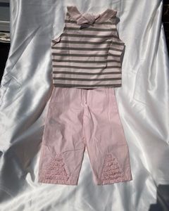 Lili gaufrette Lalie pant with top set