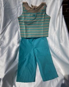 Lili gaufrette Turquoise set