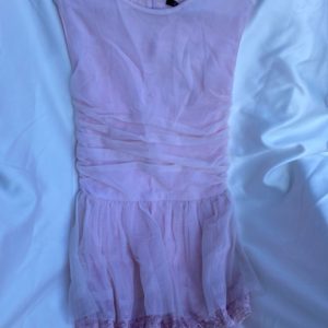 Lili gaufrette party dress Labrioche white & pink