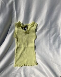 Loursin tank yellow & white