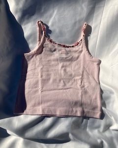 Lucine beads tank color pink