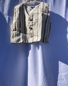 Maria Francesca linen vest