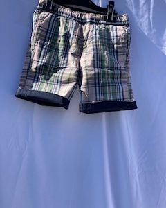 Tailor Vantage Navy Fairway Madras reversible short