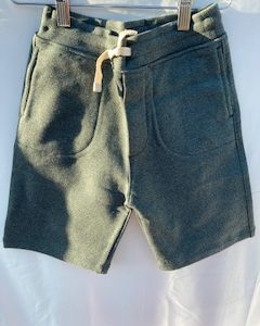 charcoal green knitted short