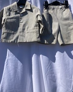 short set noir - ecru